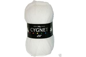 FCALVY Cygnet DK Double TRICOT LAINE ACRYLIQUE / laine 100g - 208 Blanc