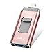 Produktbild USB-Flash-Laufwerk 128GB iPhone Memory Stick, Auanoz Thumb-Laufwerk USB 3.0 Memory Stick kompatibel iPhone iPad Android und Computer (Rosa-128GB-3.0)
