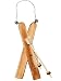 Produktbild 3 Set´s _ " Ski mit Stöcken - BRAUN - Winter Time " - aus Holz - 16 cm - Miniatur / Diorama - Weihnachtsdeko / Winter - Winterurlaub - Deko - Sport - Holzski mini - Skistöcke - Skier - Kindersski - Schi - Tischdeko - Skiurlaub - Geschenkanhänger - Wintersport / Puppenstube - Puppenhaus - Geldgeschenk - Stöcke - Dekoration