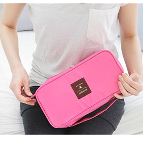 UrCool Neue bewegliche wasserdichte Travel Organizer Aufbewahrungstasche Bra nterwäsche Tasche Lingerie Fall Box toiletbag BHs schützt Wäsche auf Reisen - 9