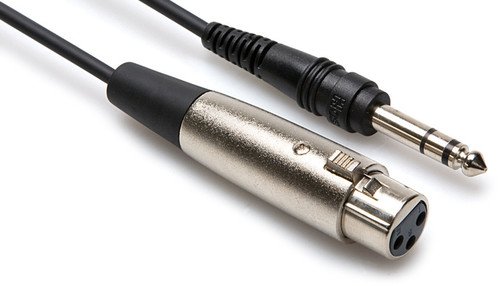 HosaTech STX-105F 5ft XLR3F to 1/4 inch TRS Balanced Interconnect Cable