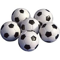 UEETEK 6pcs 32mm mesa Mini pelotas de fútbol para actividades deportivas