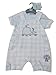 BNWT Baby Baby Boys pale blue checked little whale 2 Piece dungaree Set clothes (0-3 months)