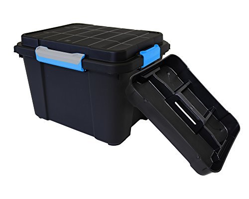 Preisvergleich Produktbild Ondis24 Multifunktionsbox mit großem Stauvolumen, robuste Ausführung mit umlaufender Deckeldichtung, Scuba M Outdoor, wasserdicht mit Trageeinsatz