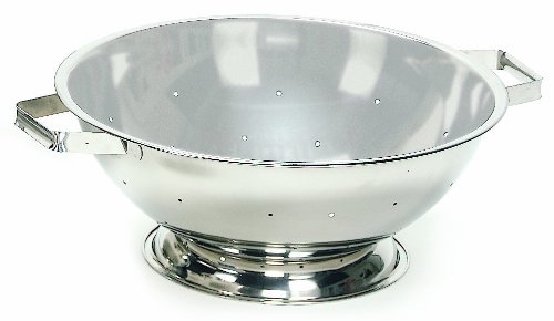 Crestware 13-Quart Stainless Steel Footed Colander Crestware 13-Quart Stainless Steel Footed Colander