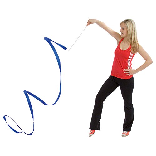 Gymnastikband Tanzband Turnband Rhythmikband Wirbelband Schwungband mit Stab 4 m - 4