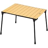 Aygaz Al&uuml;minyum Katlanır Kamp Masası - 30 Kg Kapasiteli Outdoor Masa, Taşıma &Ccedil;antalı Portatif Kamp Masası, Ahşap Kaplama, Haf