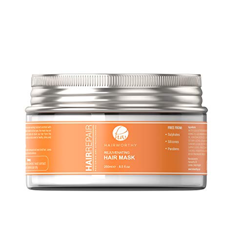 Hairworthy Hairrepair Maschera Capillare Ringiovanente, Trattamento Nutrizionale Immediato, Formula Intensa e Profondamente Revitalizzante per Capelli Soffici, Brillanti e Salutevoli.