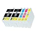 Produktbild 5 Druckerpatronen für Epson T2711 XL - T2714 XL - WF 3620 3640 7110 7610 7620 - Black 32ml, Cyan Magenta Yellow je 18 ml