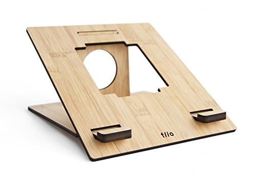 Flio stehen – Ultra Tragbarer Bambus Laptop Riser Ständer für Macbook und PC Laptops