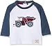 Pumpkin Patch Baby Boys 0-24m Loaded Long Sleeve Top Polo Shirt, White (Super White), 3-6 Months (Manufacturer Size:3-6M)
