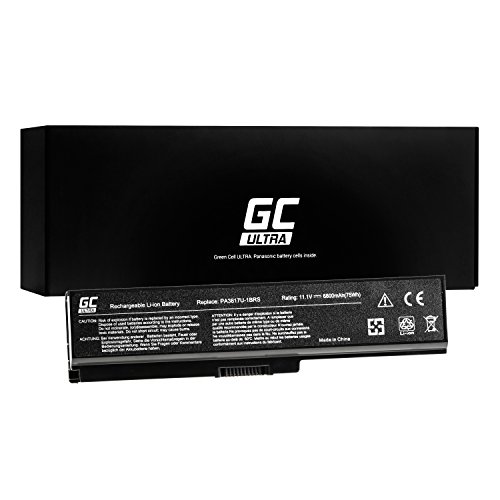 Green Cell® ULTRA Serie Laptop Akku für Toshiba Satellite C660-10E (Original Panasonic Zellen, 6800mAh, Schwarz)