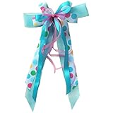 Schleife bunte Punkte mit türkis