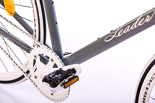 Leader FF1 28 Zoll Singlespeed/Fixie Grau Matt (2017) - 4