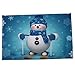 Produktbild Moonuy 1 STÜCK Mat Frohe Weihnachten Schlafzimmer Matte Korallen SAMT Willkommen Fußmatten Abnehmbare Indoor Home Teppiche Decor 40x60 cm