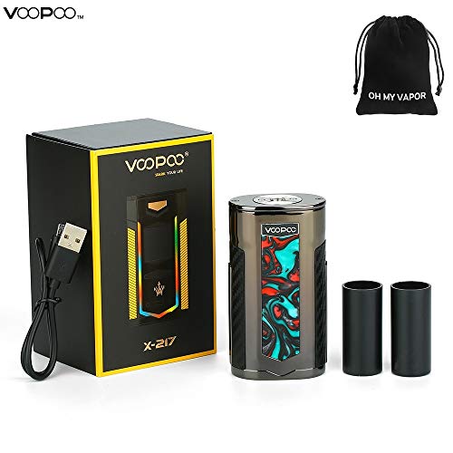 VOOPOO X217 Box Mod 217W Vape Mod EE. UU. Chip alimentado por 18650 20700 21700 Batería Cigarrillos electrónicos VOOPOO Mod Sin batería No E Líquido, sin nicotina (P-Purple Jade)