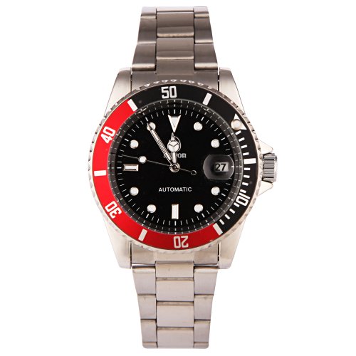 YESURPRISE Automatik Mechanische Uhr Automatikuhr mit Kalender watch Herren Armbanduhr silber schwarz mit Etui YESURPRISE Automatik Mechanische Uhr Automatikuhr mit Kalender watch Herren Armbanduhr silber schwarz mit Etui