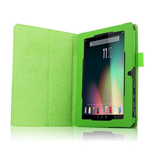 Infiland Folio Hülle Case Schutzhülle Tasche für 7 “7 Zoll Google Android Tablet-PC inklusive ALLDAYMALL A88S / A88X 17,8 cm (7 Zoll) Tablet-PC, rotor® 17,8 cm (7 Zoll) Android Tablet PC, JEJA 7 Zoll Android Google Tablet PC, Dragon Touch Y88X 7 Zoll Tablet PC, Trimeo 7 Zoll Tablet PC, Arespark Ultrathin 7 Zoll Tablet PC, PHROG7 Tablet PC (7 Zoll), Rixow Ultrathin 7 inch Tablet PC( Überprüfen Sie bitte die Details der kompatibelen Tablet-Modell-Liste in Produktbeschreibung)(Grün) - 4