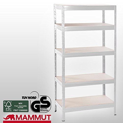 Mammut® Schwerlastregal Bison – 6 Größen/3 Farben wählbar – 175kg Tragkraft/Boden, TÜV/GS, lackiert - 3