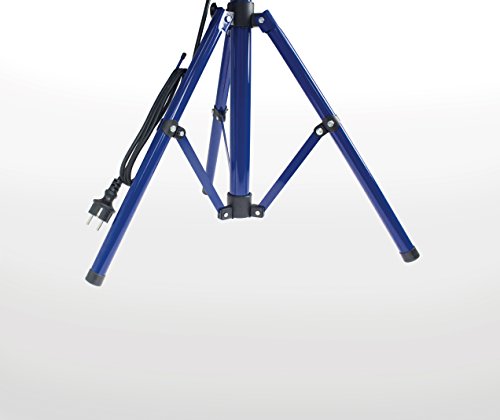 as – Schwabe Chip-LED-Strahler 30 W auf Stativ mit Transport-Koffer, IP 65 Baustrahler für Aussen und Baustelle, Blau a_plus, 1 Stück, 46404 - 8