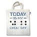 Produktbild Nerds & Geeks - Today is my cheat day - Unisize - Natural - XT500 - Fairtrade Henkeltasche / Jutebeutel mit kurzen Henkeln aus Bio-Baumwolle