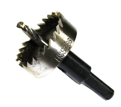 Aerzetix: Lochsäge für Metall HSS Werkzeug Eisen Bohrer Bit-Hex-Schlüssel Metall 36 mm