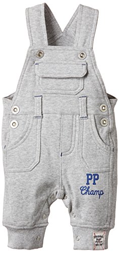 Pumpkin Patch Baby-Boys Knit Dungarees Jeans, Grey (Metal Marle), 0-3 Months