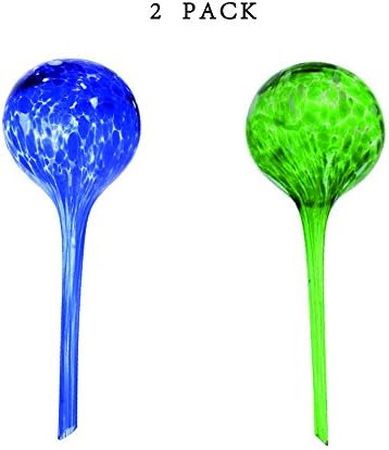 SEICOSY Automatic Planters Watering 2 Pack Glass Ball Watering Bulbs Flowers Irrigation Tool 20*7cm