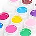 Fashion Gallery 12 pcs Pure Color UV Gel Long Lasting Nail Gels Nail Art Paint Decoration
