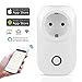 Produktbild WiFi Smart Steckdose, Nasharia WIFI Plug Smart Steckdose Funktioniert mit Amazon Alexa(Echo, Echo Dot) Google Home Wireless Smart Timing Funktion, App Fernbedienung für IOS und Android(1 Pack)