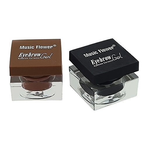 Ucanbe Cosmetics 3 in 1 Eyebrow & Eyeliner & Mascara Makeup Set black and light brown