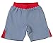 Piccalilly Organic Cotton Blue Boys Reversible Stripe Shorts 6-12 months