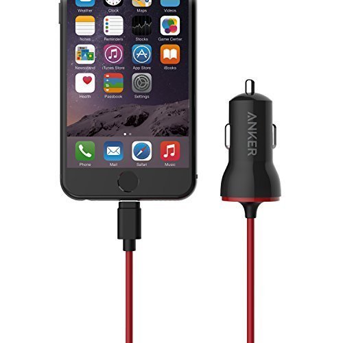 Anker PowerDrive 12W Kfz Ladegerät mit Lightning Stecker Apple MFi Zertifiziert Auto Ladegerät für iPhone 7s 7 7s Plus 6s 6 6s Plus 5S 5C 5, iPad Air 2 und weitere (Schwarz) - 6