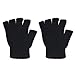 Produktbild WINWINTOM Herren Schwarz Knit Stretch Elastic Warm-halbe Finger-Handschuh ohne Finger