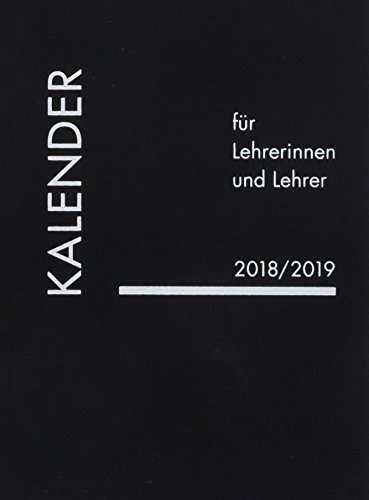 Preisvergleich Produktbild Lehrerkalender PVC schwarz 2019