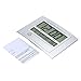 Produktbild ELENXS Digitale LCD-Uhr Stilvolle Moderne Home Office-Raum-Dekor Wanduhr Temperatur Datum Kalender Alarm und Snooze-Funktion