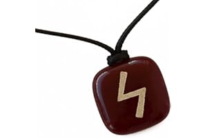 GENÉRICO XanaLú Studio Runa de la energía “Sowelo” Colgante con Runa Sowelo para hombre y mujer, Talismán rúnico de energía, Runa del Sol, la energía, la salud y la felicidad.