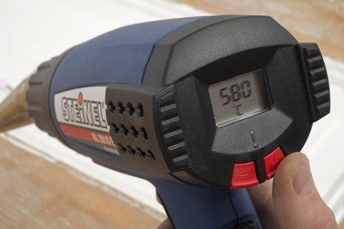 Steinel 348212 Heißluftgebläse HL 2010E, elektronisch geregelt, 2000W, 150(Kaltstufe)/300/500 l/min, 50°(Kaltstufe)/50°-630°, Temperatur in 10° Schritten - 2