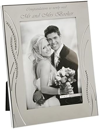Diamante Mirror Finish Picture Photograph Frame 5 x 7