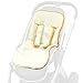 Reversible Pushchair Liner / pram INSERT & matching strap harness covers Universa setl (yellow / cream)