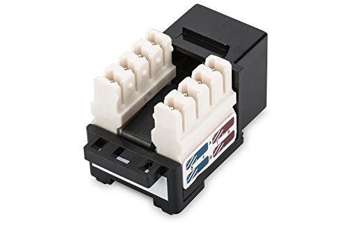 DIGITUS Professional CAT 6 Keystone Modul, ungeschirmt, RJ45 zu LSA, schwarz - 2