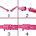 CoFashion Women Professional Automatic 5-in-1 Curling Wand Tongs Quick Heating Time-Saving 180?-210? Ceramic Tourmaline Barrels Salon Studio Hair Styler Tools Curling Iron Set Crimping Iron with Free Heat Resistant Gloves Best Birthday Mother Gift(Red)