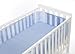 BreathableBaby 4 Sided Cot Mesh Liner in Mist (Blue)