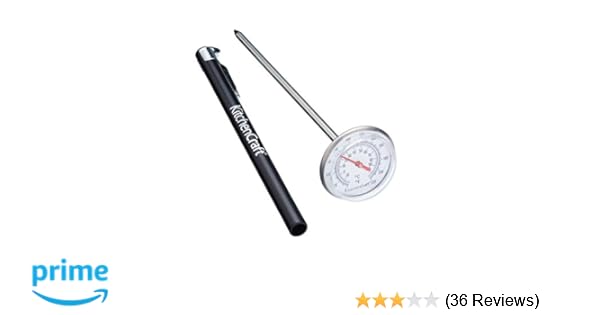 Kitchencraft Stainless Steel Meat Thermometer With Protective