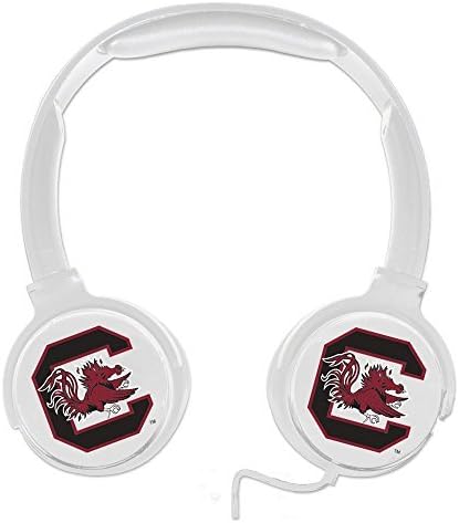 NCAA South Carolina Gamecocks Sonic Boom Headphones in Clamshell, White, Universal