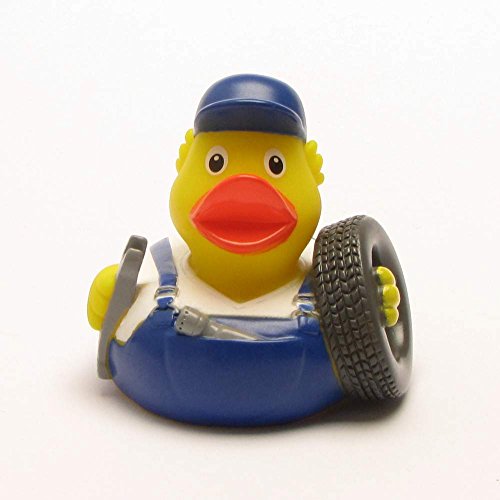 HC-Handel 921698 Vinyl Badeente Wendelin Werkstatt Gummiente 8 cm - 2