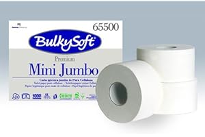 GEVENIT CARTA IGIENICA MINI JUMBO BULKYSOFT PREMIUM (conf. 12pz.) LUNGHEZZA ROTOLO 160 METRI