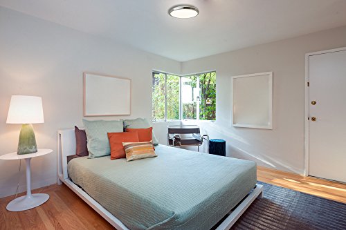 LED Deckenleuchte rund Wohnzimmer Neutralweiß 4000 K | LED-Deckenlampe Ø 30cm | 25W | Alu-matt - 3