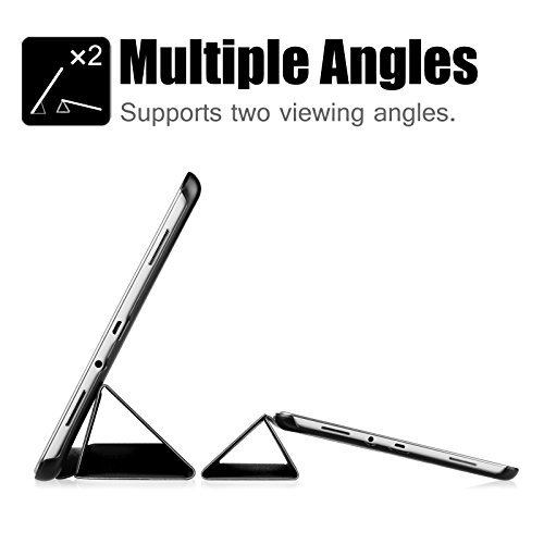 Fintie Samsung Galaxy Tab A 9.7 Hülle Case – Ultra Schlank Superleicht Ständer Smart Shell Cover Schutzhülle Etui Tasche mit Auto Schlaf / Wach Funktion für Samsung Galaxy Tab A 9.7 T550N / T555N 24,6 cm (9,7 Zoll) Tablet-PC, Schwarz - 7