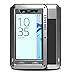 Produktbild Sony Xperia X Compact Hülle Case, Eastcoo wasserdicht stoßfest Alloy Aluminum Metal Bumper Gorilla Glass Soft silikon Military Schwer Metall Militär starkes stoßfestes hartes Hülle Tasche cover für Sony Xperia X Compact